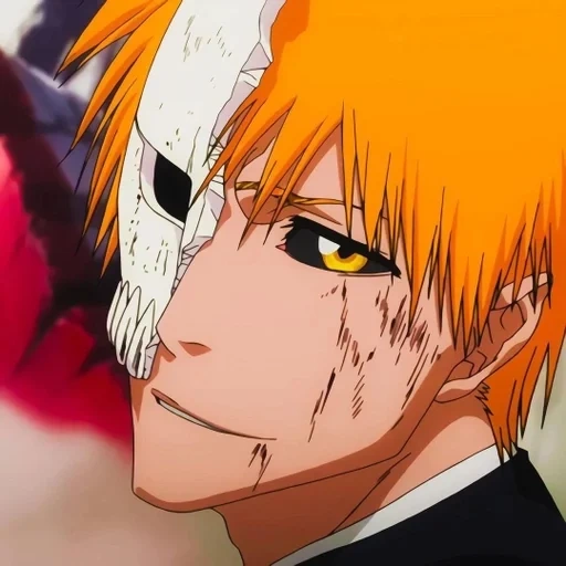 claquement, anime ichigo, ichigo kurosaki, blich ichigo smile, ichigo kurosaki sourit