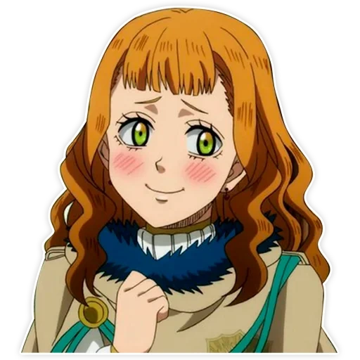 black clover, mimosa vermillion, libe black clover, black clover stickers, black clover mimosa vermillion