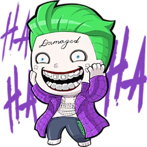 joker chibi, escouade de suicide, joker suicide squad, joker suicide suicide détachement