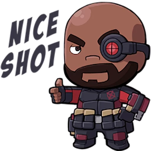 todesschuss, selbstmord kader, chibi lord deadshot, chibi heroes marvel