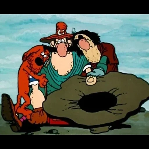 isla del tesoro, treasure island dr livsi, cartoon de la isla del tesoro 1988, codicia de dibujos animados, cartoon de la isla del tesoro 1988 dog negro