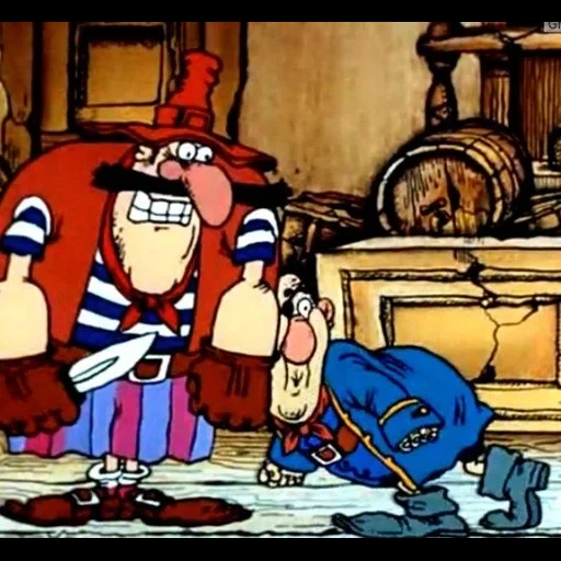 cartoon treasure island, treasure island cartoon 1988, treasure island 1988 billy bones, cartoon billy bons treasure island, fragments island cartoon 1988