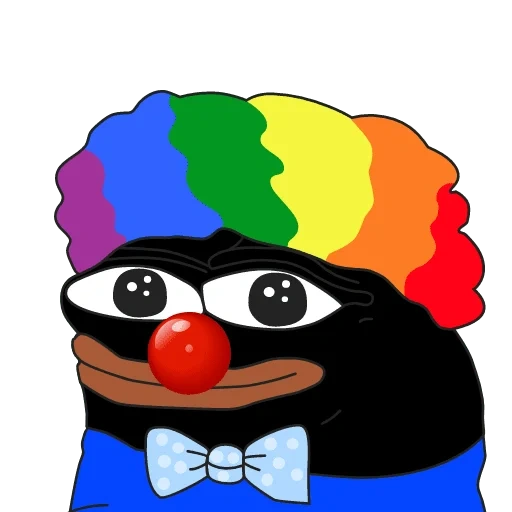 clown pepe, pepe clown, pepega clown, clown pepe khokhol, black overlord