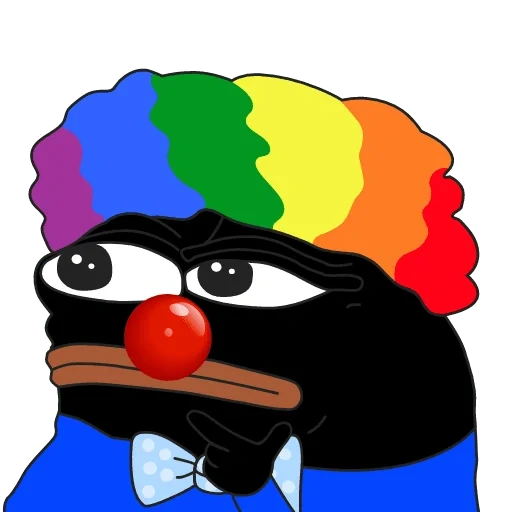 clown pepe, pepe clown, black overlord