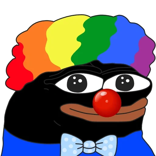 black, clown pepe, pepe clown, pepega clown, clown pepe khokhol