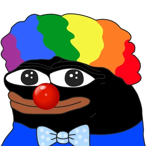 pepe il clown, pepe il clown, peppega clown, clown pepe hohall, pepe clown raffaello