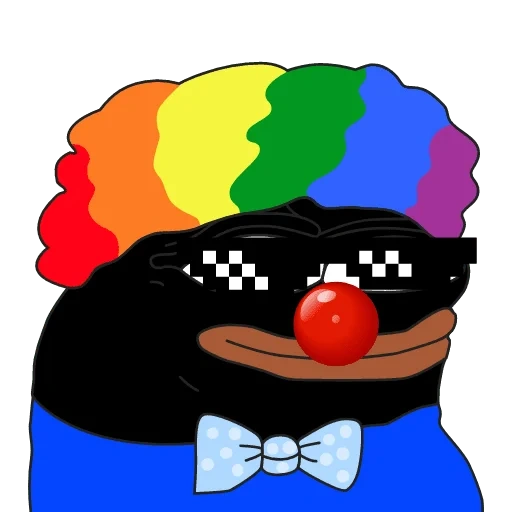 pepe il clown, pepe il clown, peppega clown, pepe clown world, pepe il pagliaccio triste