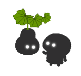 plante, camion noir, silhouette de groseille, currant noir avec des yeux dessinant