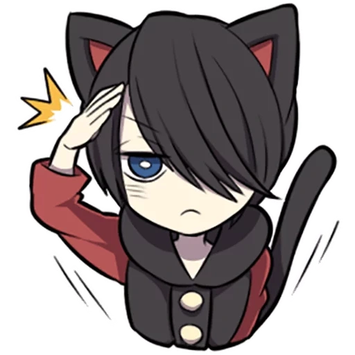 red cliff, dentro de kun kun, hijo salvaje chibi, black kitten