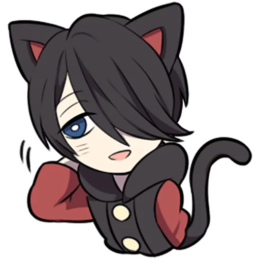 dentro de chibi, black kitten