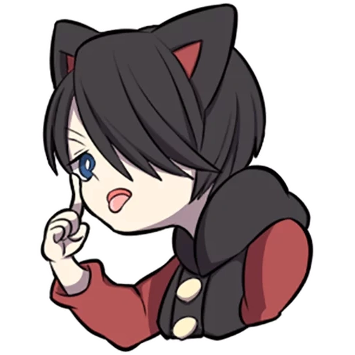 chibi, gattino nero