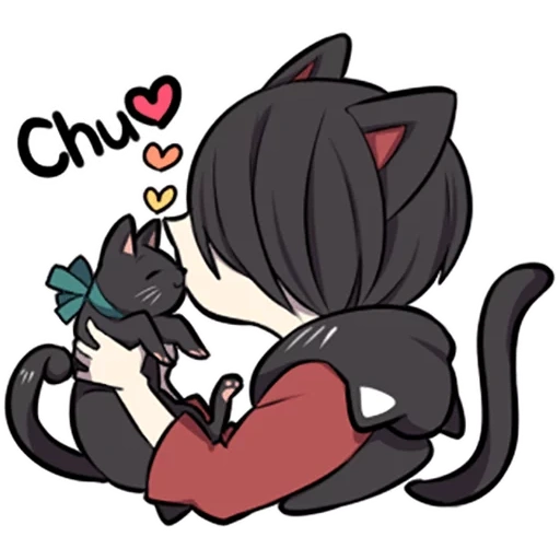 chibi, sherdo amy, shudow amy 18, black kitten