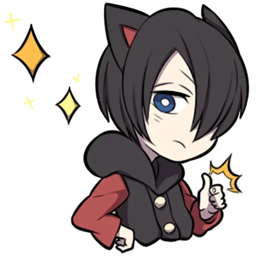 chibi yato, gattino nero