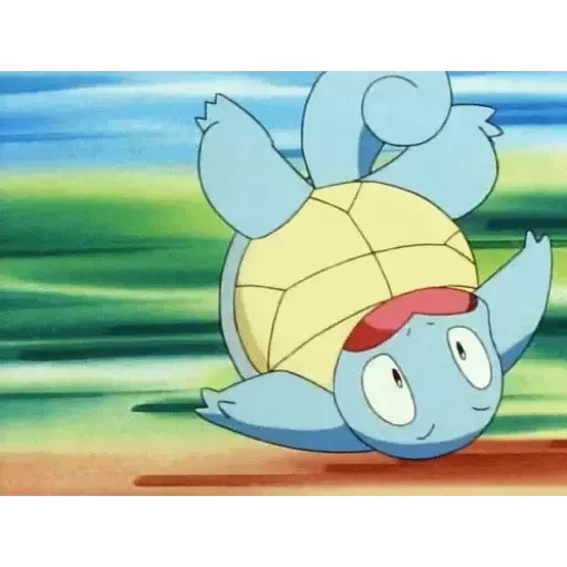 the squilter, anime gif, pokémon scwirtle, pokémon scwirtle attack, pokémon scwirtle weint