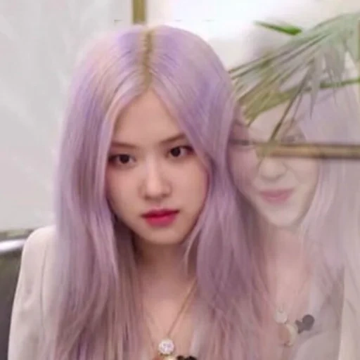 girl, kim ji-soo, black powder, blackpink ros é, rose blackpink purple hair