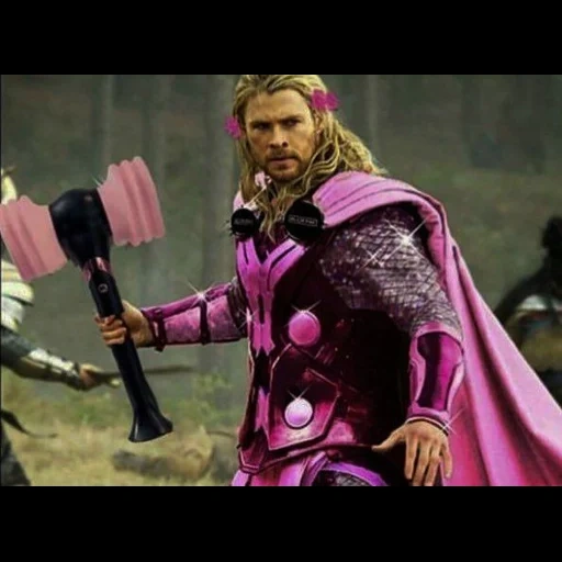 thor, тор тор, в розовом, розовый тор, when your armour doesn't match
