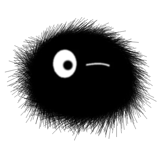 mata hitam, jamur hitam-hitam, black eye mass, mata hitam, hitam berbulu tanpa latar belakang