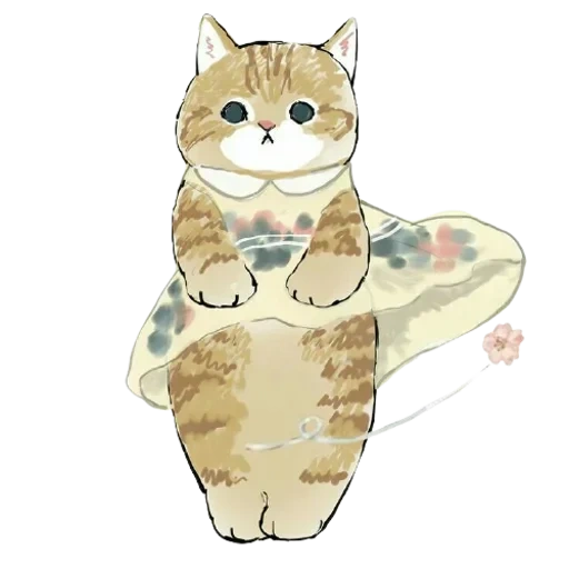 mofu sand cat, mofu sand cats, ilustração de um gato, desenhos de gato fofos, desenhos fofos de gado