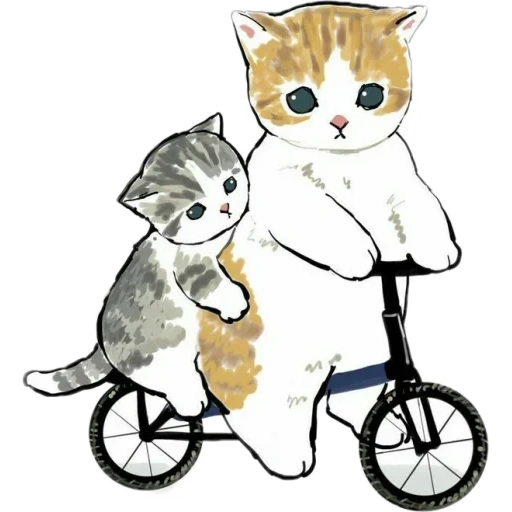mofusand котики, иллюстрация кошка, кошки милые рисунки, милые котики рисунки, рисунки милых котиков