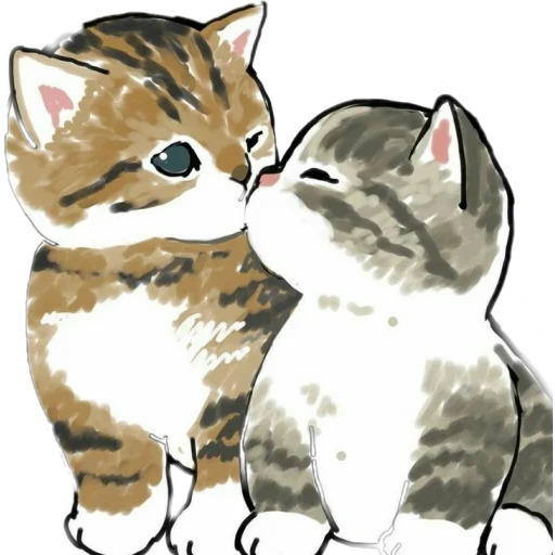 mofu cat, charmant phoque, motif de chat mignon, dessins de phoques mignons, chaton charmant