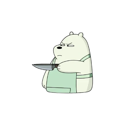 drôle, ours de glace, ours polaire, we naked bear white, we bare bears ice bear