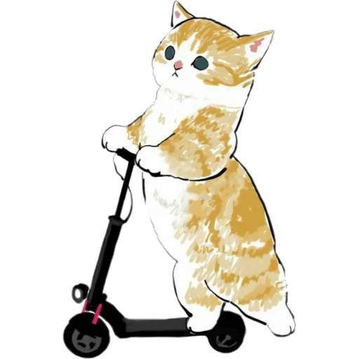 cat de mofsa, diagrama de sello, gato ilustrado, patrón de gato lindo