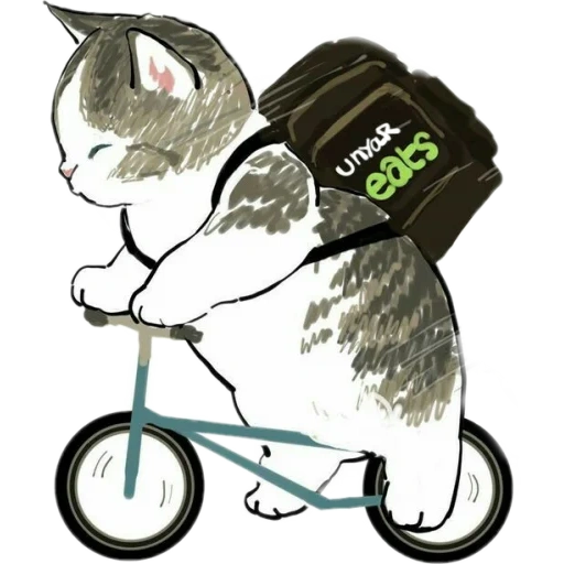 sellos ciao, cat de mofusa, cat de mofsa, diagrama de sello, gato ilustrado
