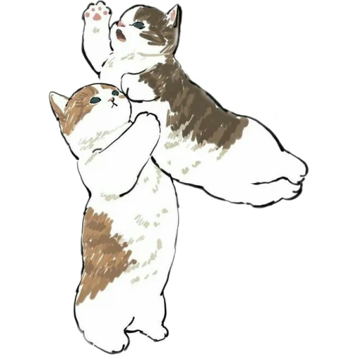 focas de mofusand, diagrama de sello, gato ilustrado, patrón de gato lindo, patrón de animal lindo
