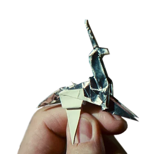 origami, cuchillo corriendo, asesino de ala plateada 1982, silver wing walker 2049, silver wing killer 1982 unicornio