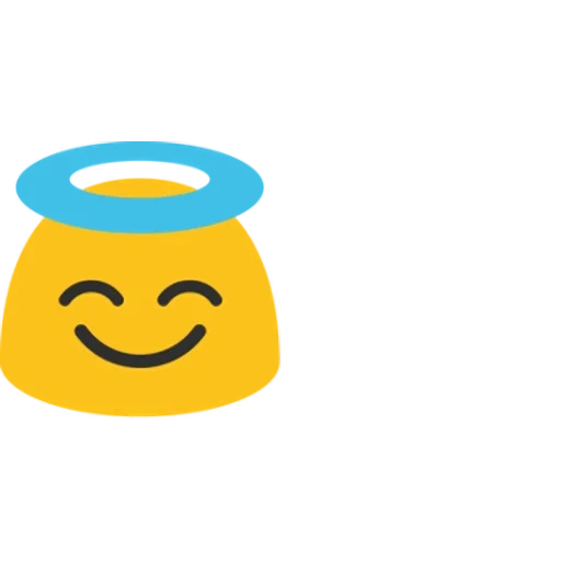 emoji, emoji, sonriente, sonríe por un halo, emoji smilik