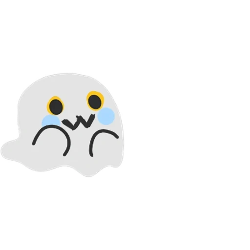 hantu yang lucu, ikon smiley, aku memeluk senyuman, tiris ghost cute, emoticon yang bahagia