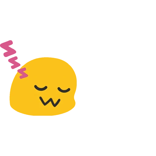 emoji tidur, tidur smiley, ini adalah emotikon, smiley mengantuk, emoji smileik