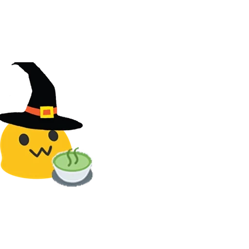 halloween, sorcière emoji, pumpkin halloween, thé à l'emoji discord, chapeau de citrouille halloween