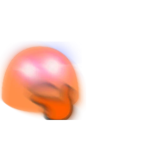 ball, transparent background, emoji discord, orange volumetric ball, emoji orange point