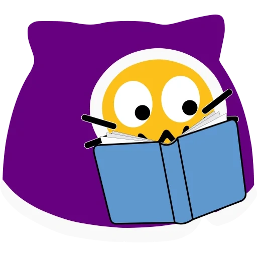 emoji, taccuino, smiley intelligente, smiley con un libro