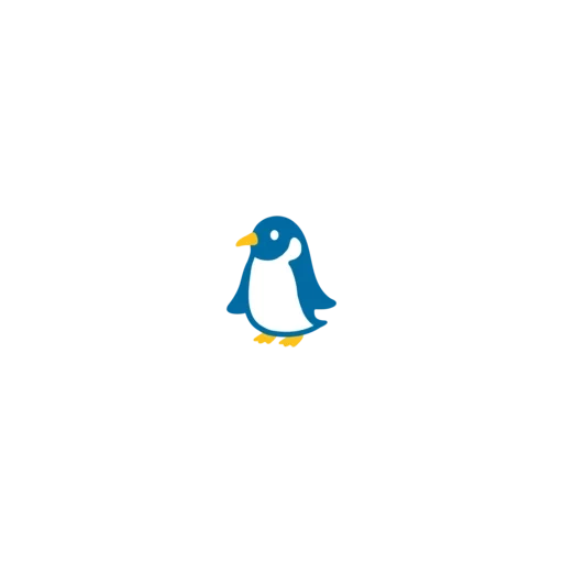 logo del pinguino, badge pinguino, icona del pinguino, pinguino logo, pinguino piccolo