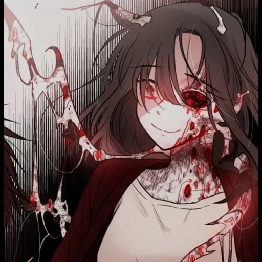 animation, blood, figure, blood butterfly, blood and butterflies manga