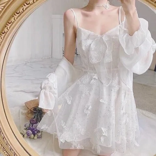 estilo de vestir, vestidos de moda, vestidos elegantes, vestidos de verano para mujeres, lindo vestido blanco femenino