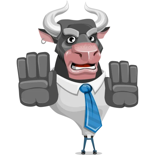 bull, the male, el trade, cow vector