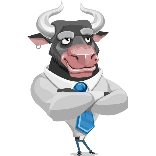 bull, cow, the male, cartoon bull, cow illustration