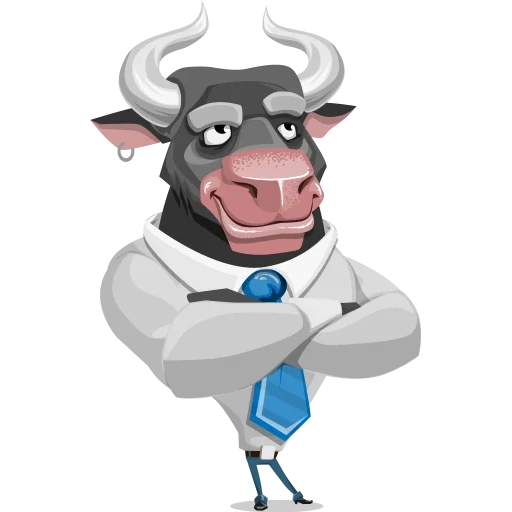 touro, vaca, masculino, cartoon de vaca, ilustração de vaca