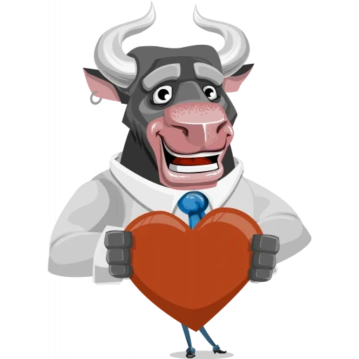 bulls, animación, vaca, ilustración de vaca
