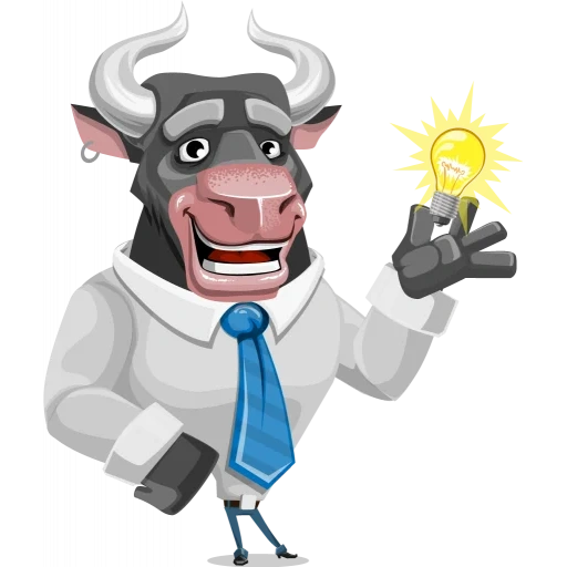 bull, männlich, cartoon network, cartoon character, bull businessman cartoon vector character aka barry the bull