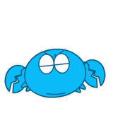 crab, krasbik, emoji crab, emoji crab, animated crab