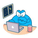 granchio, lo schermo, computer, emoticon granchio, granchio animato