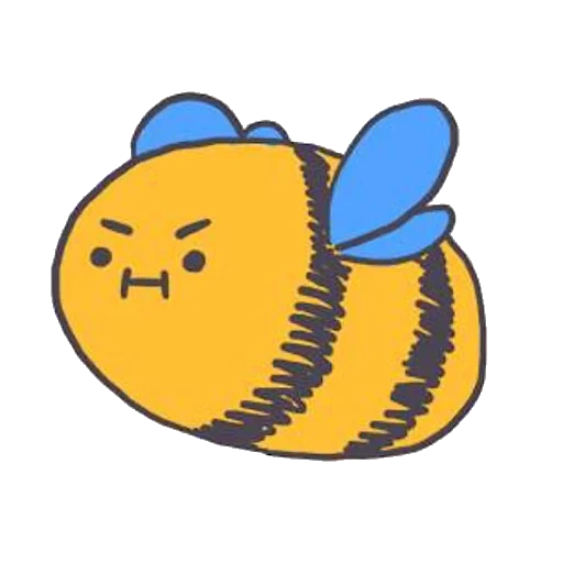 abeille, abeille mignonne, abeille bourdon, bee express, abeille vectorielle