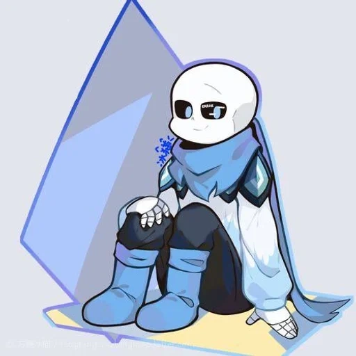 sans, blue sans, anderma avatar, au blubertry sans, blubertry sans è blu