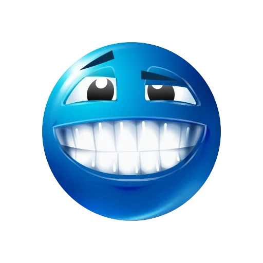 blue emoji — WhatsApp Stickers Pack