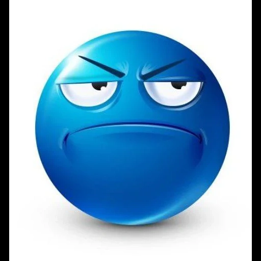 blue smile, blue emoticons, sad smiley, serious smiley, cool blue emoticon