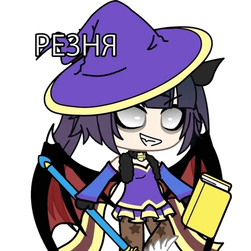 anime, personnes, chibi figures, personnages d'anime, witch gacha club